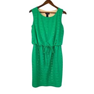 Enfocus Studio Forest Green Layered Sleeveless Dress Size 12